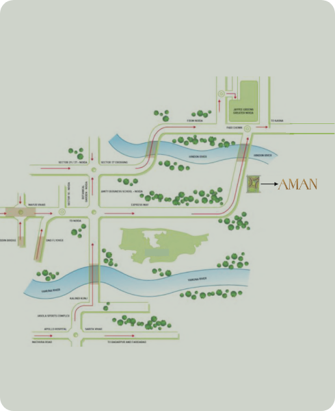 Aman Location Map