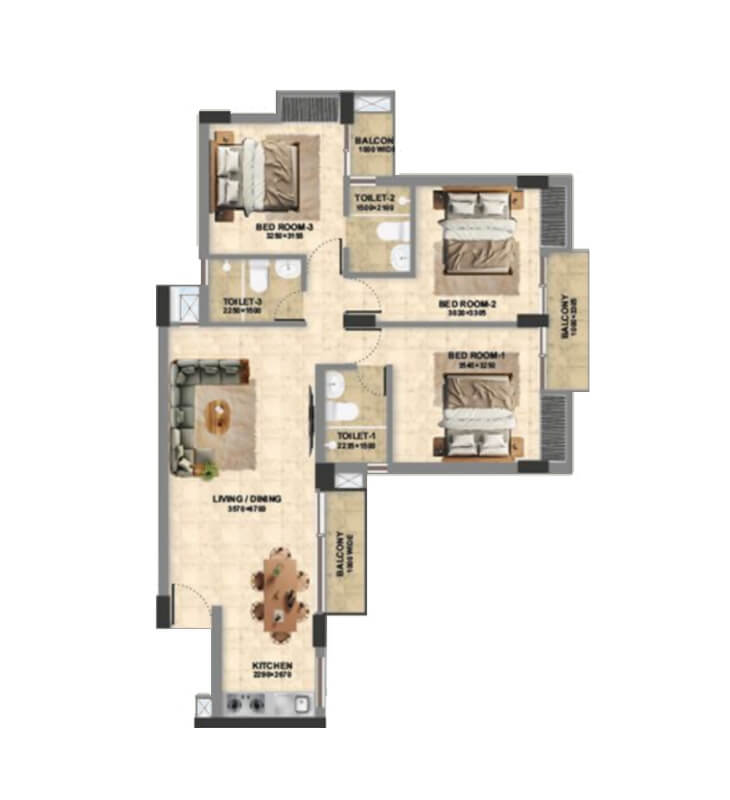3 BHK Apartment