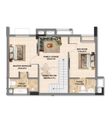 3 BHK Apartment (KC-ONGC)